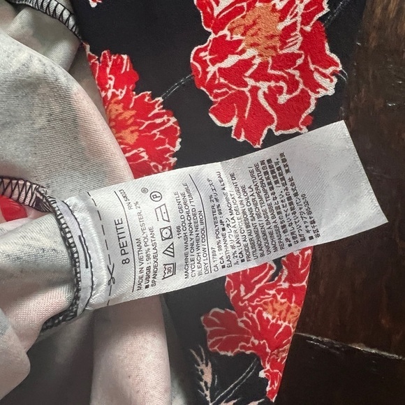 Banana Republic Factory Midi Navy Floral Sheath Dress 8P - Picture 4 of 6